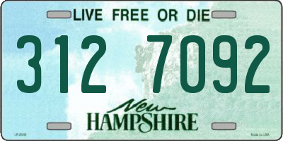 NH license plate 3127092