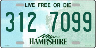 NH license plate 3127099