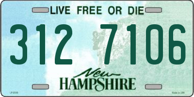 NH license plate 3127106