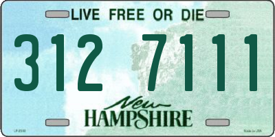 NH license plate 3127111