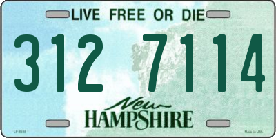 NH license plate 3127114