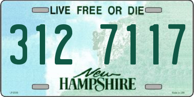 NH license plate 3127117
