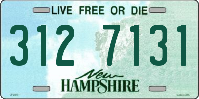 NH license plate 3127131