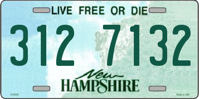 NH license plate 3127132