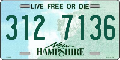 NH license plate 3127136