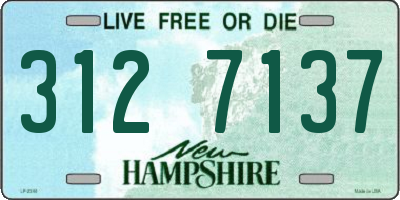 NH license plate 3127137