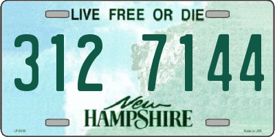 NH license plate 3127144