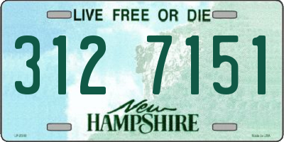 NH license plate 3127151