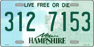 NH license plate 3127153
