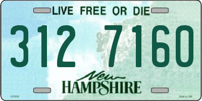 NH license plate 3127160