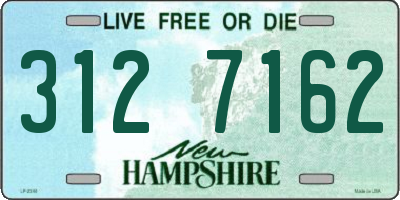 NH license plate 3127162