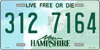 NH license plate 3127164