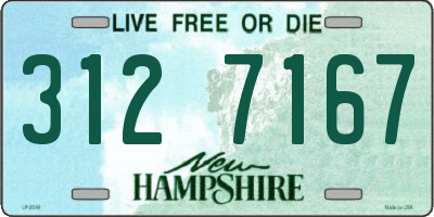 NH license plate 3127167