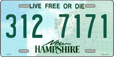 NH license plate 3127171