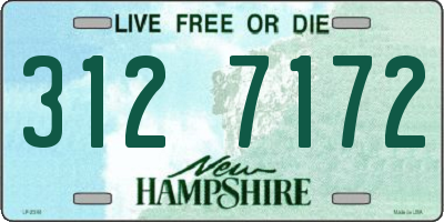 NH license plate 3127172