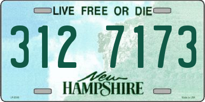 NH license plate 3127173