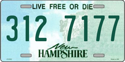 NH license plate 3127177