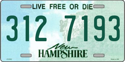 NH license plate 3127193