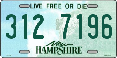 NH license plate 3127196