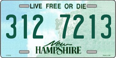 NH license plate 3127213