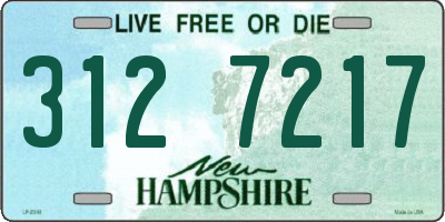 NH license plate 3127217