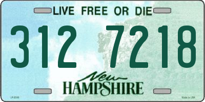 NH license plate 3127218