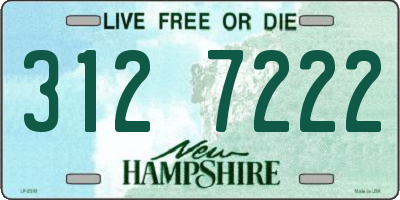 NH license plate 3127222
