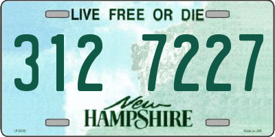 NH license plate 3127227