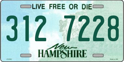 NH license plate 3127228
