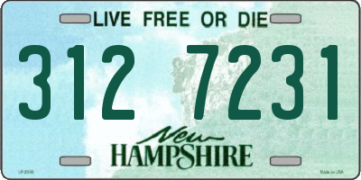 NH license plate 3127231