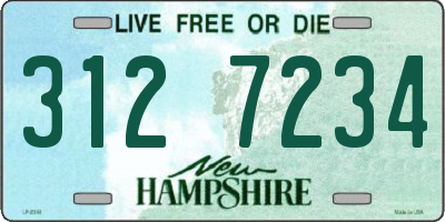 NH license plate 3127234