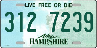 NH license plate 3127239