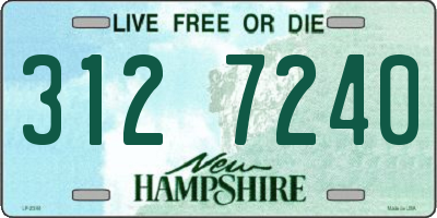 NH license plate 3127240