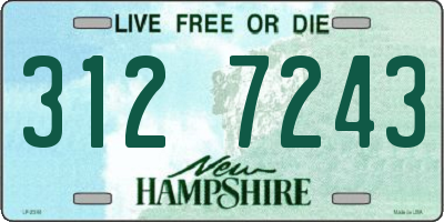 NH license plate 3127243