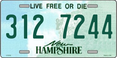 NH license plate 3127244