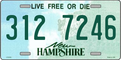 NH license plate 3127246
