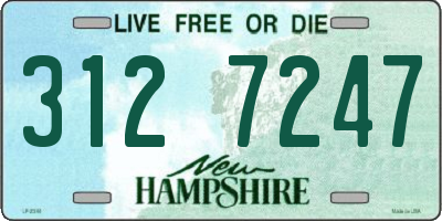 NH license plate 3127247