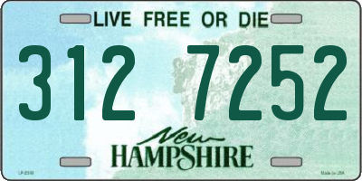 NH license plate 3127252