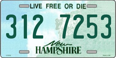 NH license plate 3127253