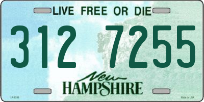 NH license plate 3127255