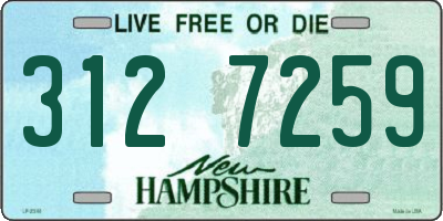 NH license plate 3127259