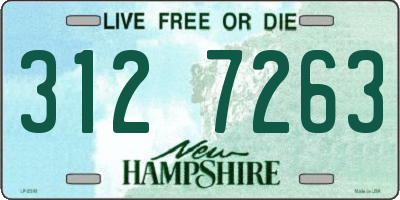NH license plate 3127263
