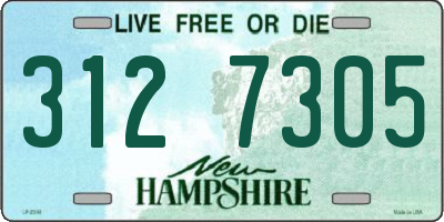 NH license plate 3127305