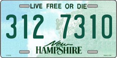 NH license plate 3127310