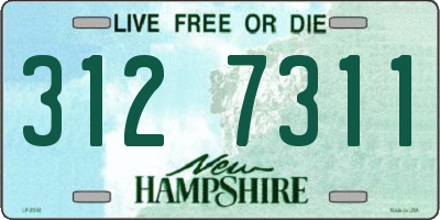 NH license plate 3127311