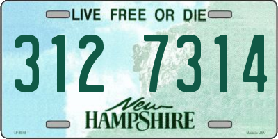 NH license plate 3127314