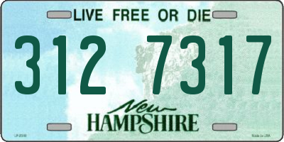 NH license plate 3127317
