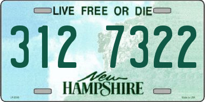 NH license plate 3127322