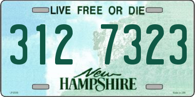 NH license plate 3127323