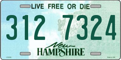 NH license plate 3127324